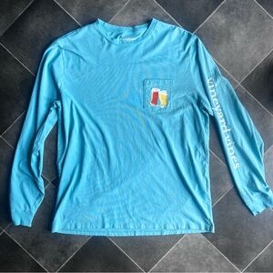 Vineyard Vines Teal Long Sleeve Tee Men’s L